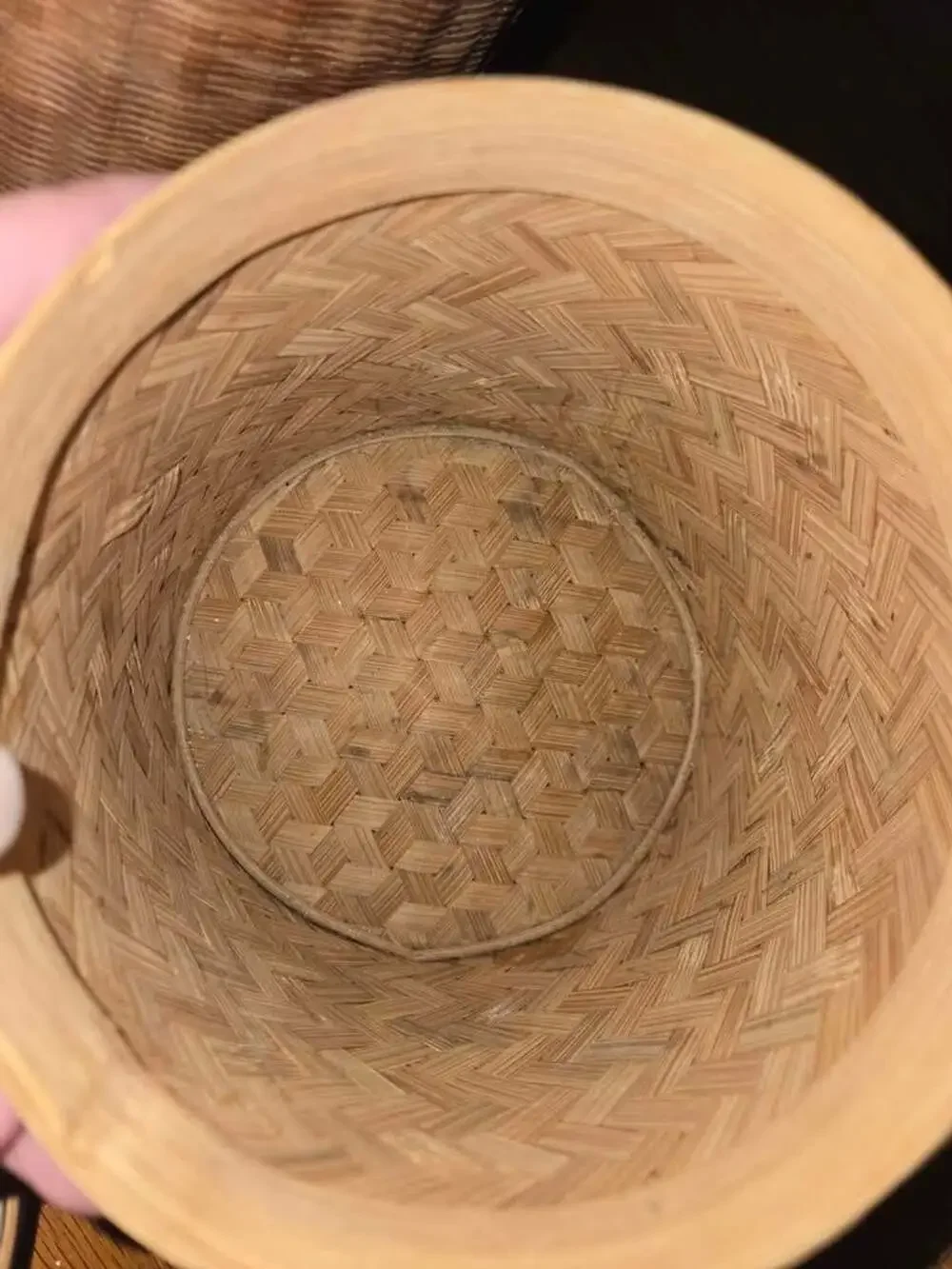 Vintage wicker nesting boxes - set of 3